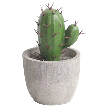 Cactus Pot Bonsai Plant Living Room Home Decoration Fake Flower Artificial Plants Plastic Cactus Ball Desktop Decorations