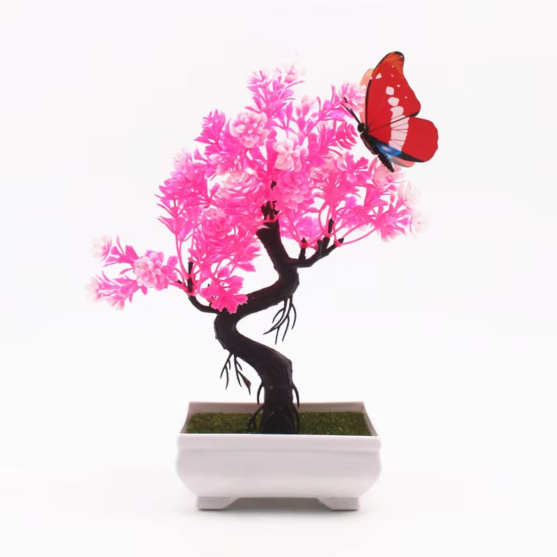 Artificial Plants Bonsai Small Tree Pot, Fake Flowers, Potted Ornaments, Home Decor, Hotel Garden Decor, New