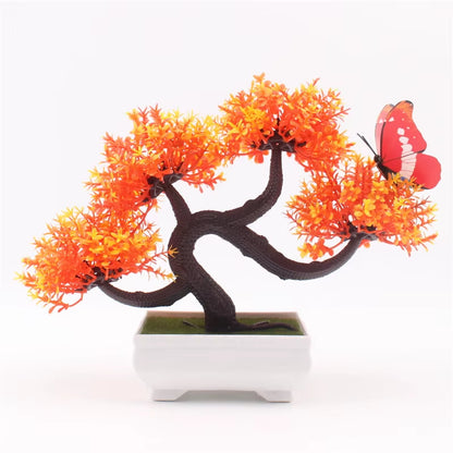 Artificial Plants Bonsai Small Tree Pot, Fake Flowers, Potted Ornaments, Home Decor, Hotel Garden Decor, New