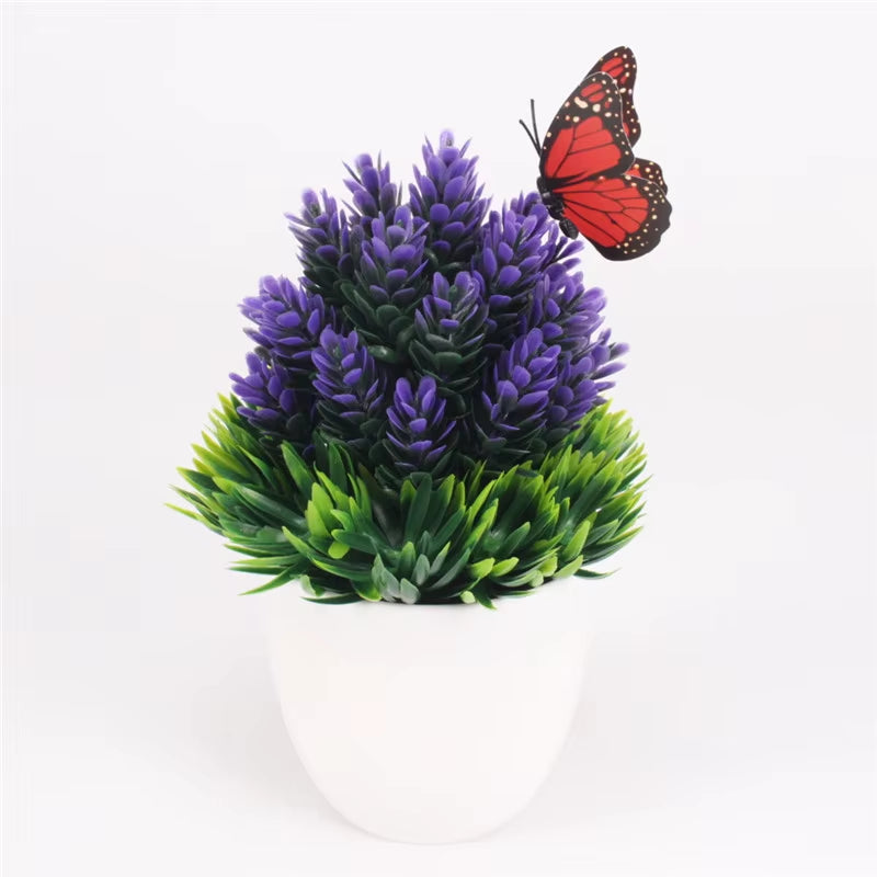 Artificial Plants Bonsai Small Tree Pot, Fake Flowers, Potted Ornaments, Home Decor, Hotel Garden Decor, New