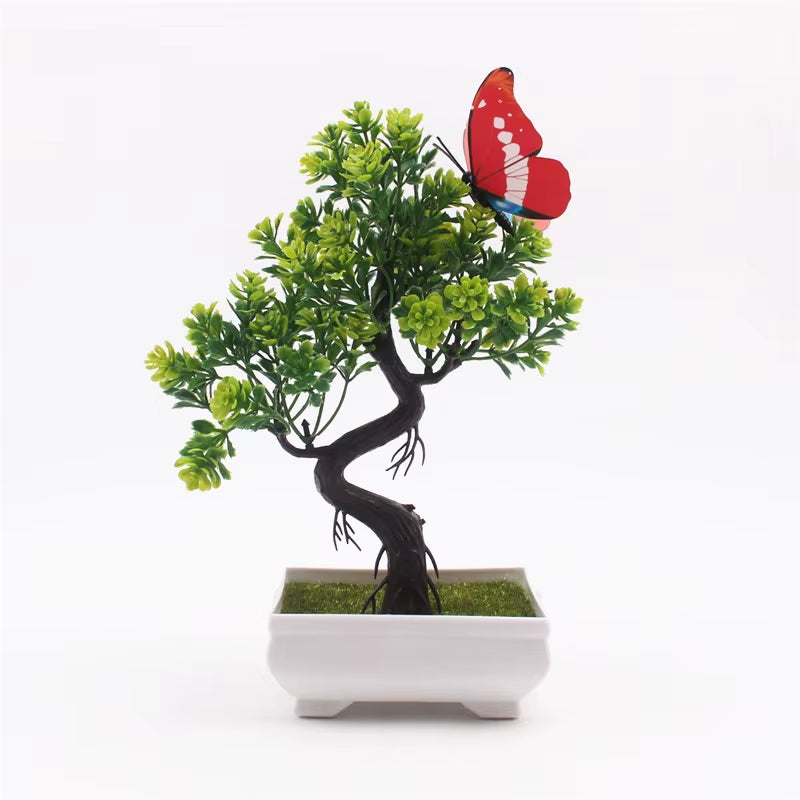 Artificial Plants Bonsai Small Tree Pot, Fake Flowers, Potted Ornaments, Home Decor, Hotel Garden Decor, New
