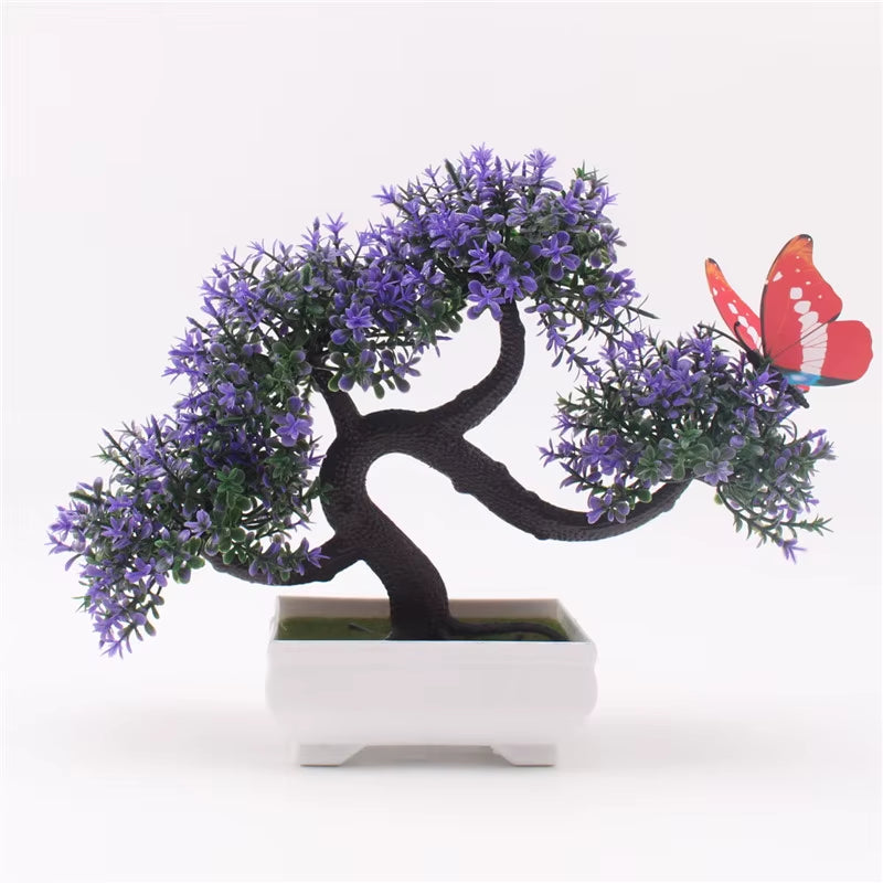 Artificial Plants Bonsai Small Tree Pot, Fake Flowers, Potted Ornaments, Home Decor, Hotel Garden Decor, New