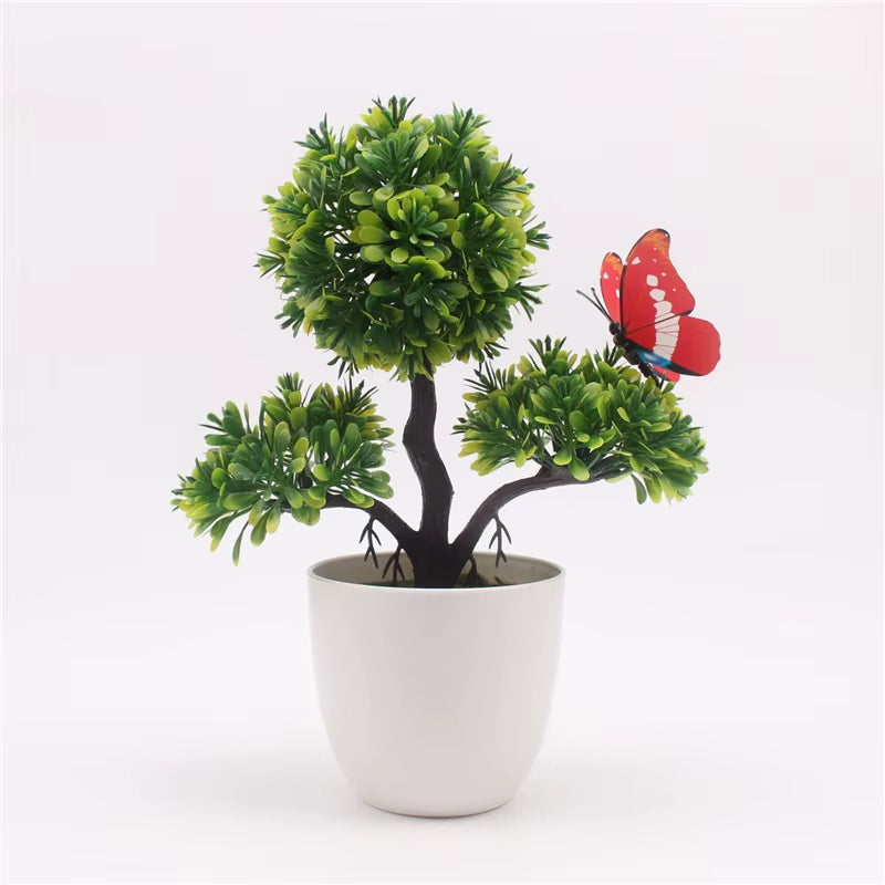 Artificial Plants Bonsai Small Tree Pot, Fake Flowers, Potted Ornaments, Home Decor, Hotel Garden Decor, New