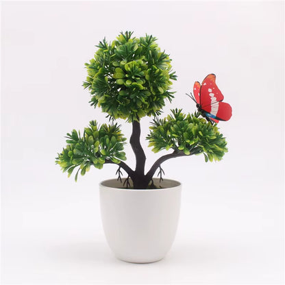 Artificial Plants Bonsai Small Tree Pot, Fake Flowers, Potted Ornaments, Home Decor, Hotel Garden Decor, New