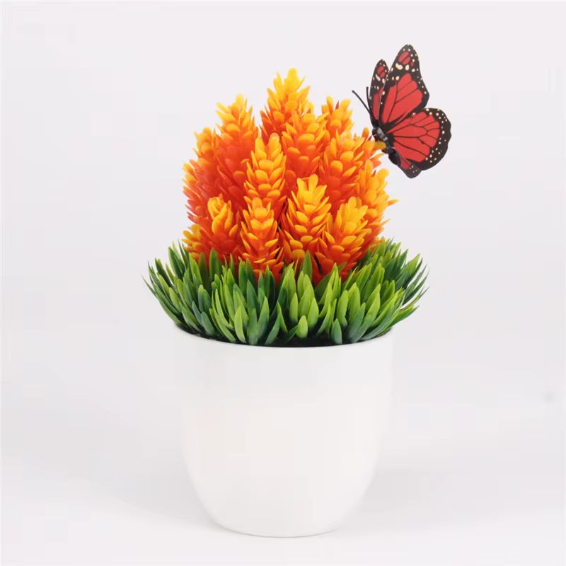 Artificial Plants Bonsai Small Tree Pot, Fake Flowers, Potted Ornaments, Home Decor, Hotel Garden Decor, New