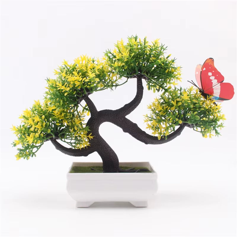 Artificial Plants Bonsai Small Tree Pot, Fake Flowers, Potted Ornaments, Home Decor, Hotel Garden Decor, New