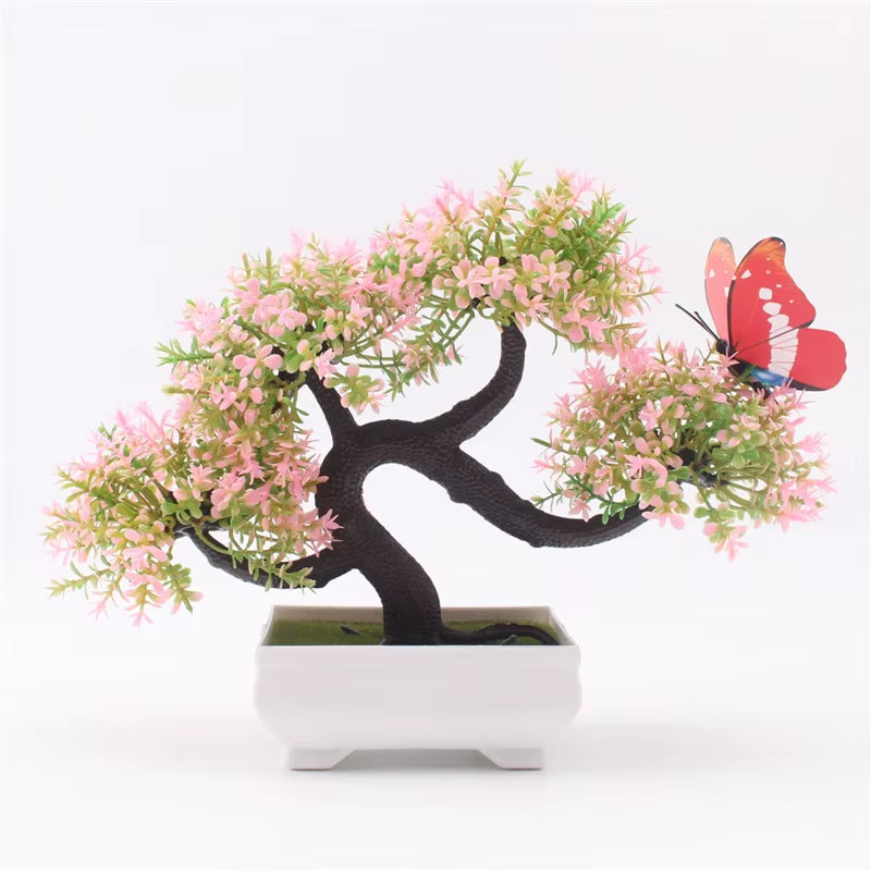 Artificial Plants Bonsai Small Tree Pot, Fake Flowers, Potted Ornaments, Home Decor, Hotel Garden Decor, New