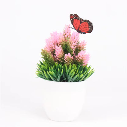 Artificial Plants Bonsai Small Tree Pot, Fake Flowers, Potted Ornaments, Home Decor, Hotel Garden Decor, New