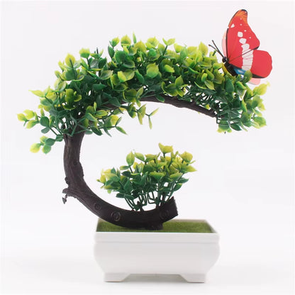 Artificial Plants Bonsai Small Tree Pot, Fake Flowers, Potted Ornaments, Home Decor, Hotel Garden Decor, New