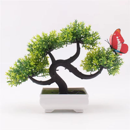 Artificial Plants Bonsai Small Tree Pot, Fake Flowers, Potted Ornaments, Home Decor, Hotel Garden Decor, New