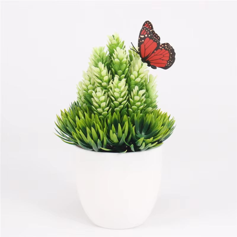 Artificial Plants Bonsai Small Tree Pot, Fake Flowers, Potted Ornaments, Home Decor, Hotel Garden Decor, New