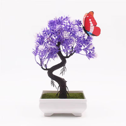 Artificial Plants Bonsai Small Tree Pot, Fake Flowers, Potted Ornaments, Home Decor, Hotel Garden Decor, New