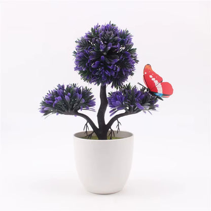 Artificial Plants Bonsai Small Tree Pot, Fake Flowers, Potted Ornaments, Home Decor, Hotel Garden Decor, New