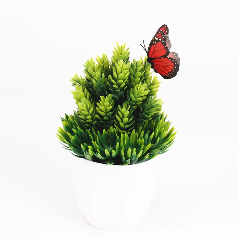 Artificial Plants Bonsai Small Tree Pot, Fake Flowers, Potted Ornaments, Home Decor, Hotel Garden Decor, New